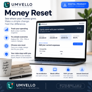 UMVELLO Money Reset